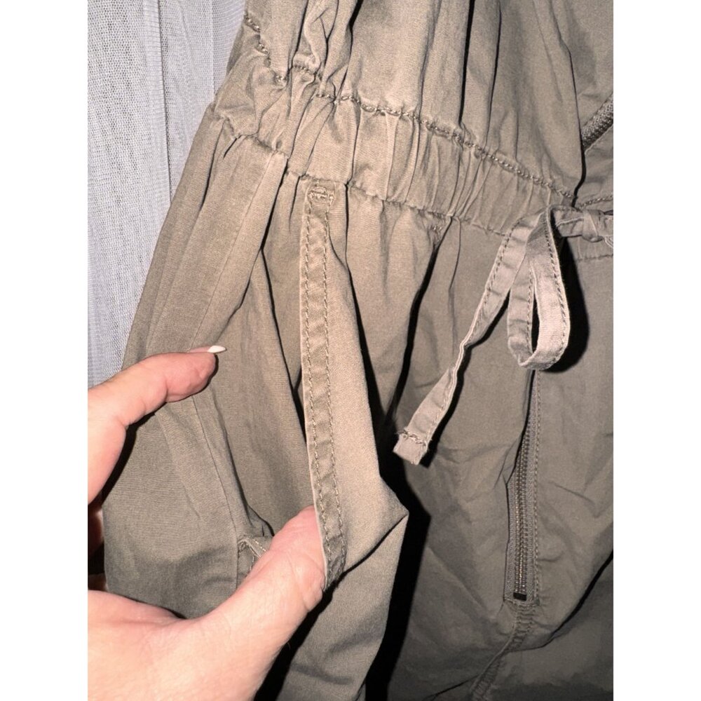 Celebrity Pink Womens Olive Green Jumpsuit XXL Adjustable Straps Zipper Front Dr - Picture 4 of 15